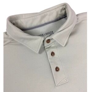 Fisher + Baker Mens XL Polo Wool Blend Short Sleeve Mint Green Golf‎ Preppy